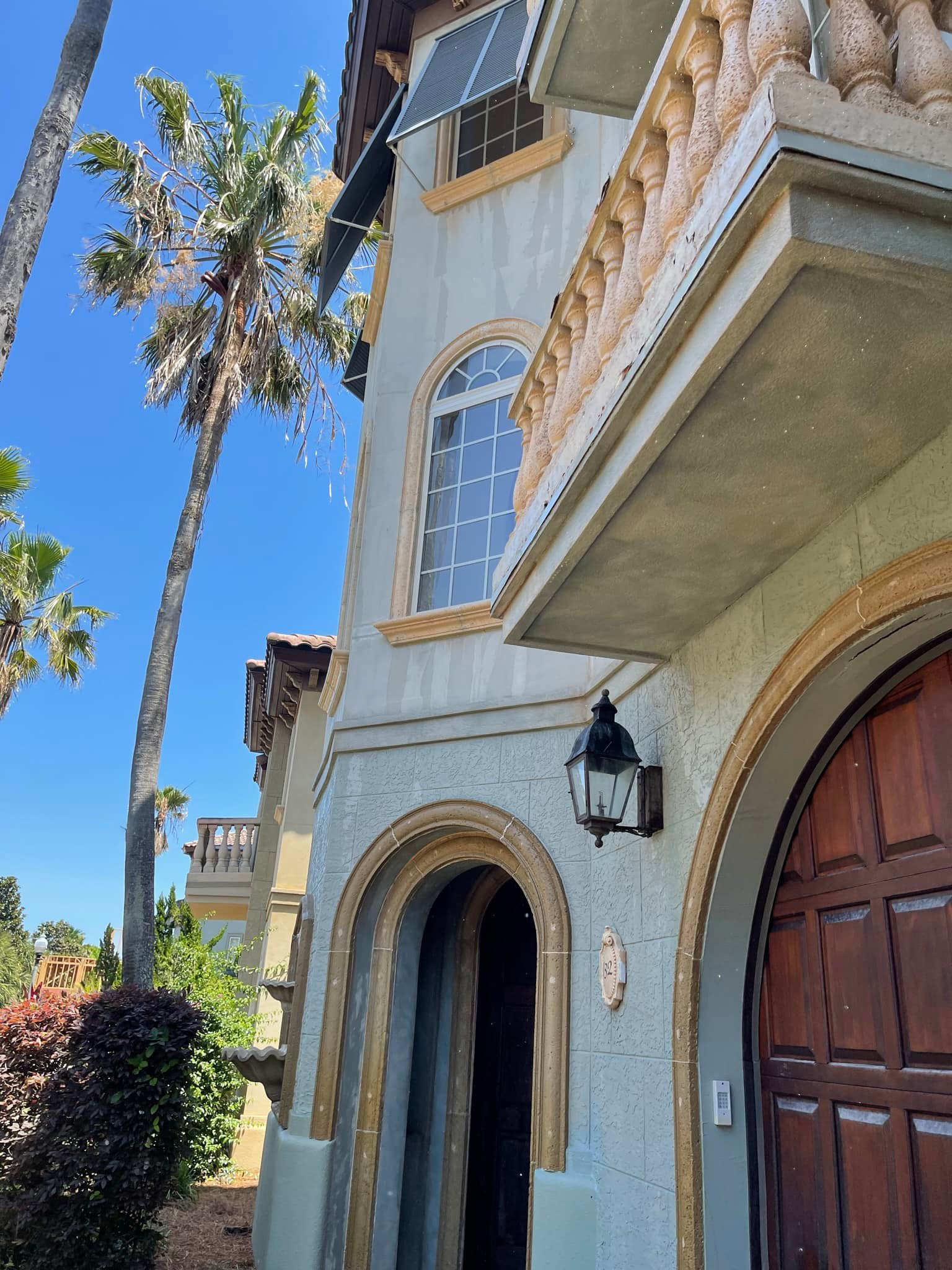 An outstanding job cleaning our stucco home